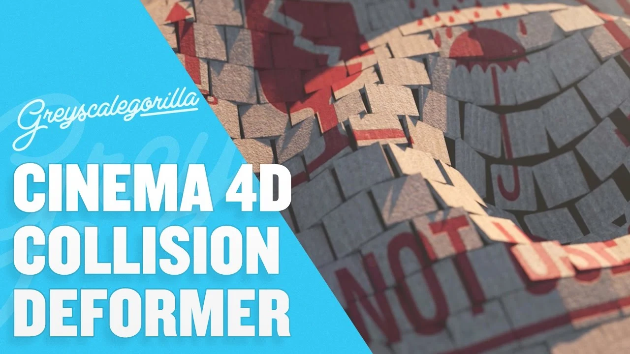 Cinema 4D Tutorial - Create A Wave Effect With Mograph And Collision Deformer